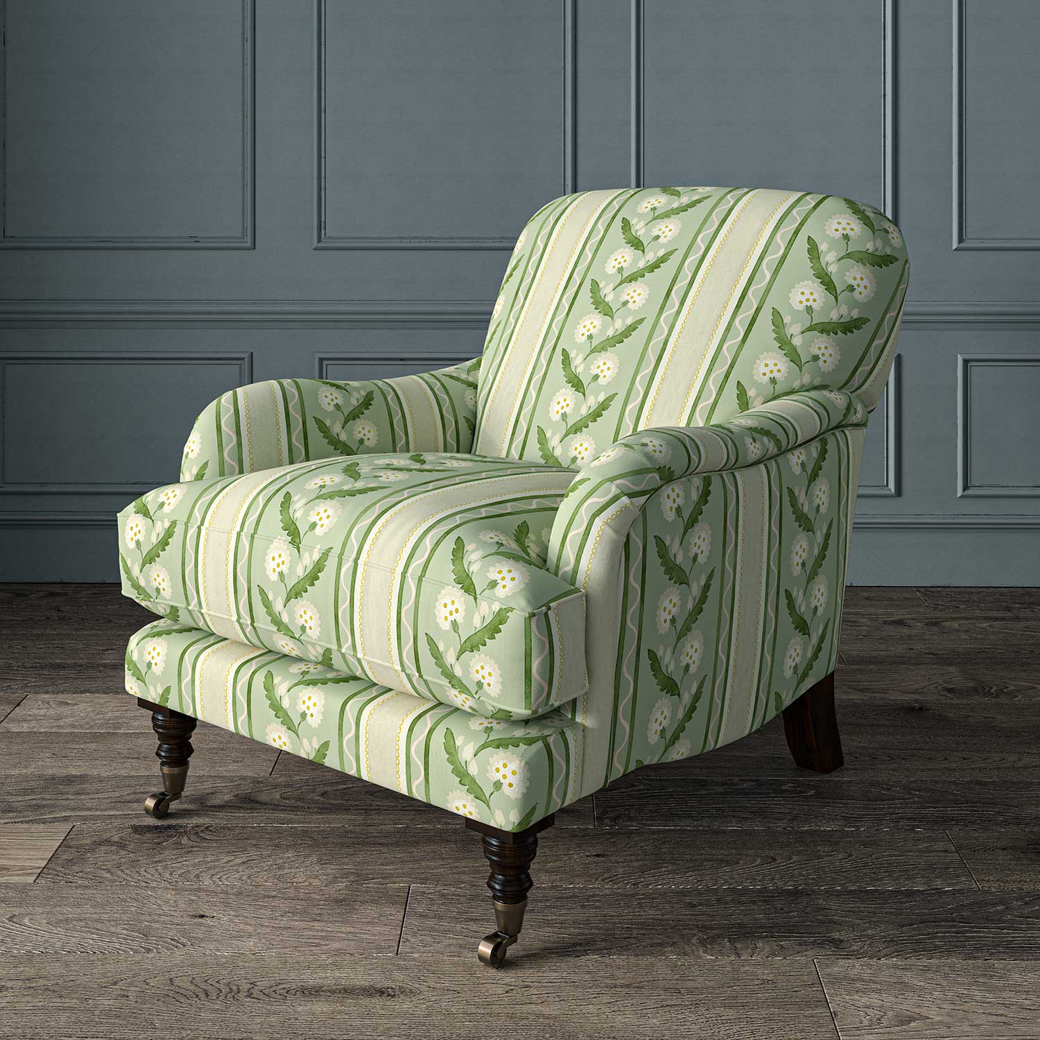 LF2469C Polly Stripe 5 Moss