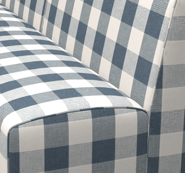 Gingham Blue 9cm