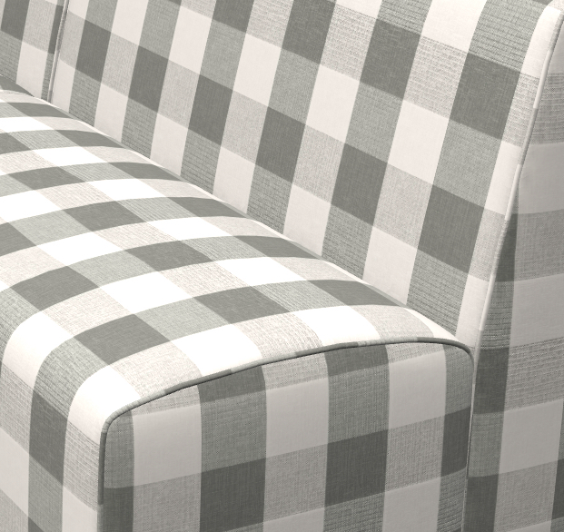 Gingham Silver 9cm