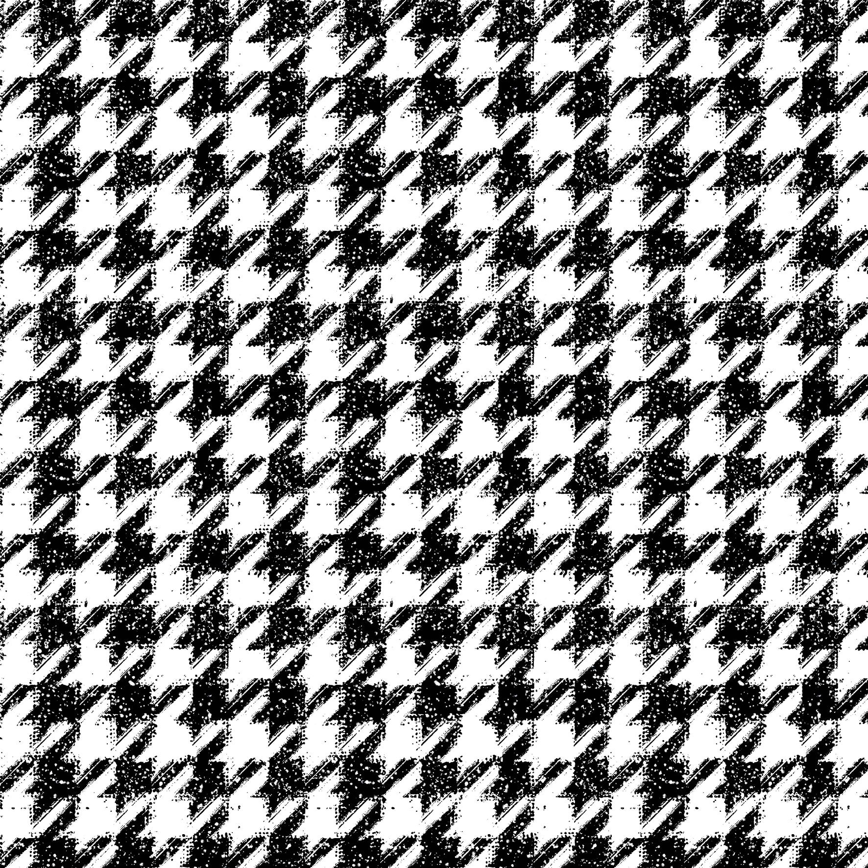 Houndstooth Black