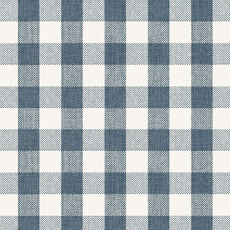 Gingham Blue 2cm