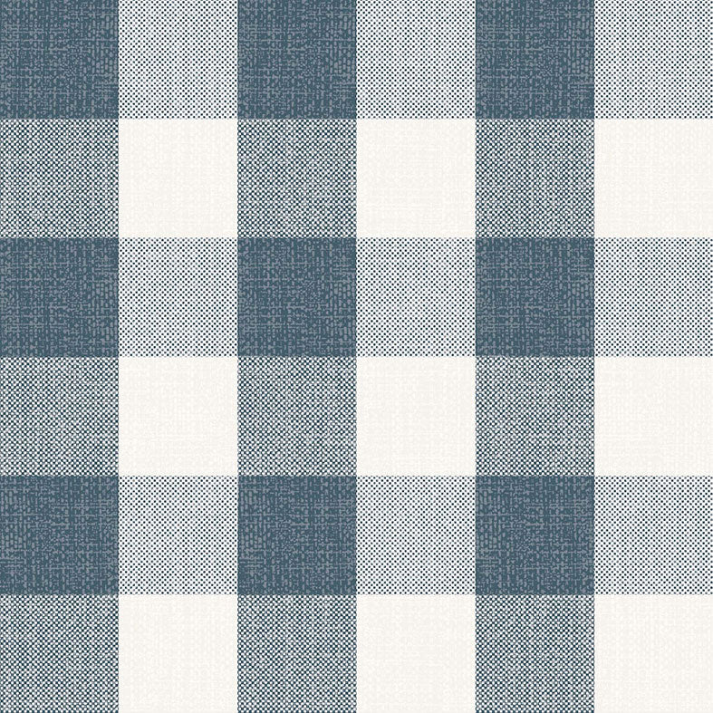 Gingham Blue 4.5cm