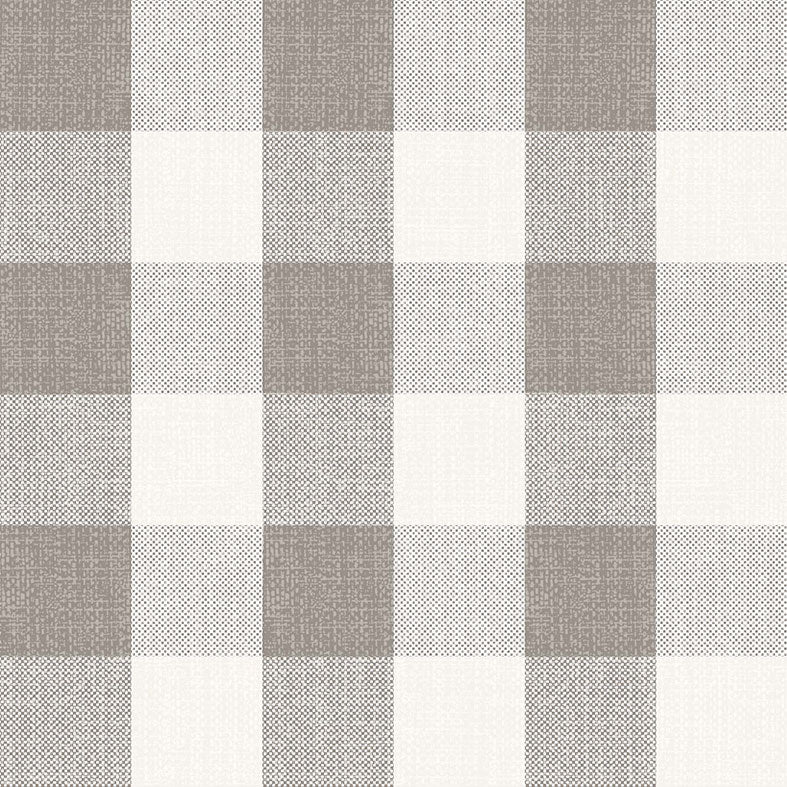 Gingham Pewter 4.5cm