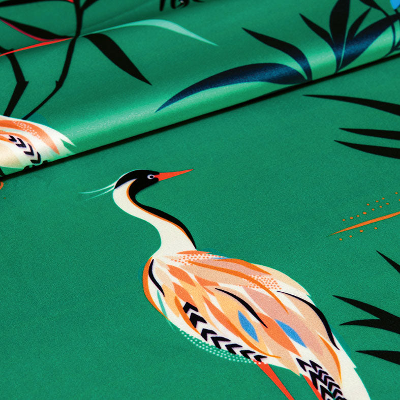 Heron Velvet Green