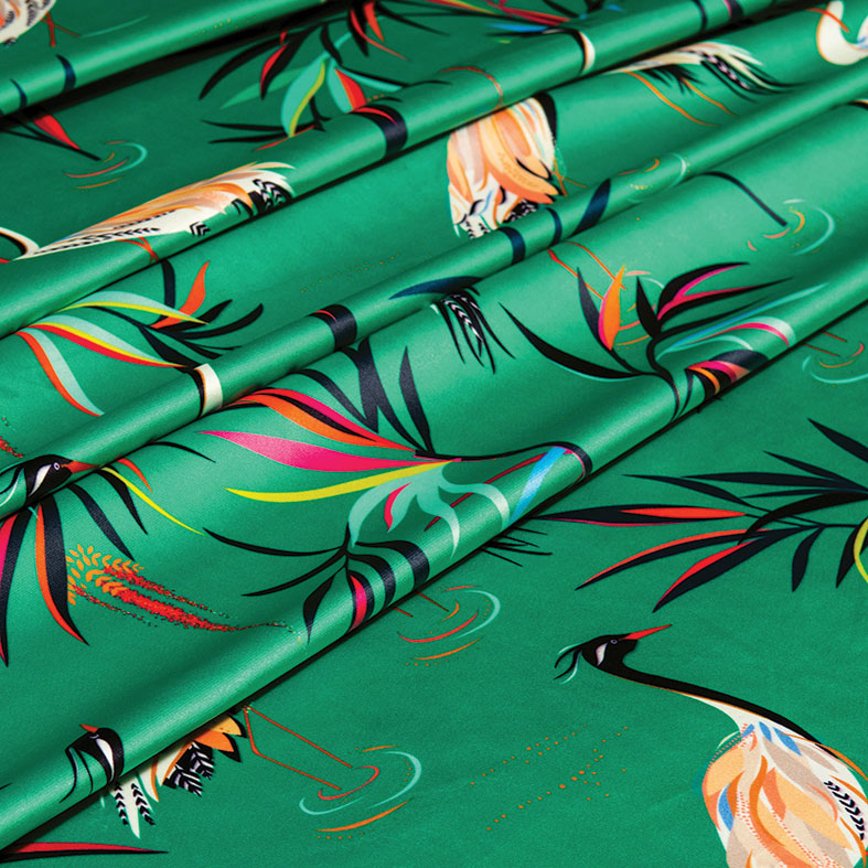 Heron Velvet Green