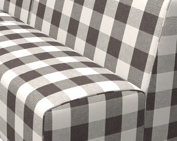 Gingham Sepia 9cm