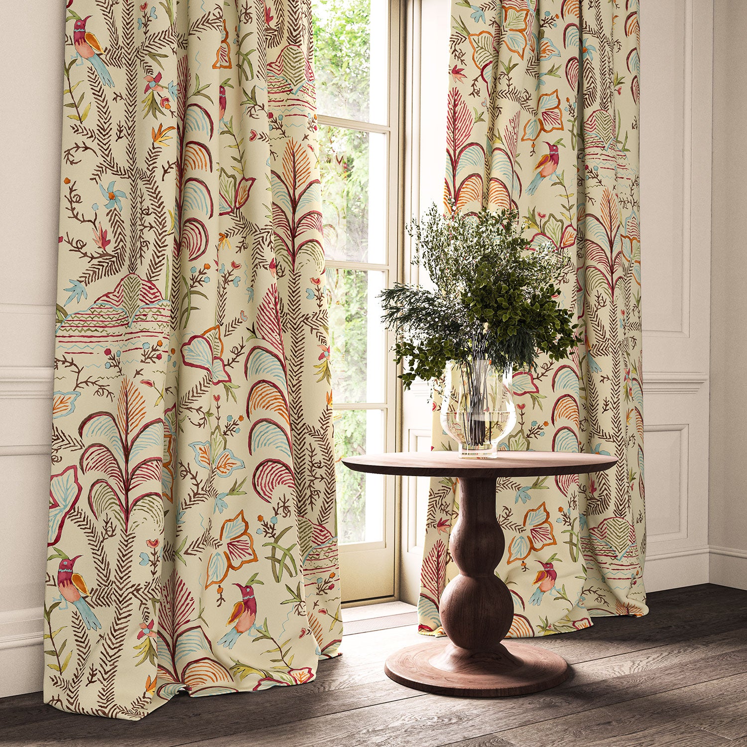 LF2523C Songbird Linen 1 Crimson