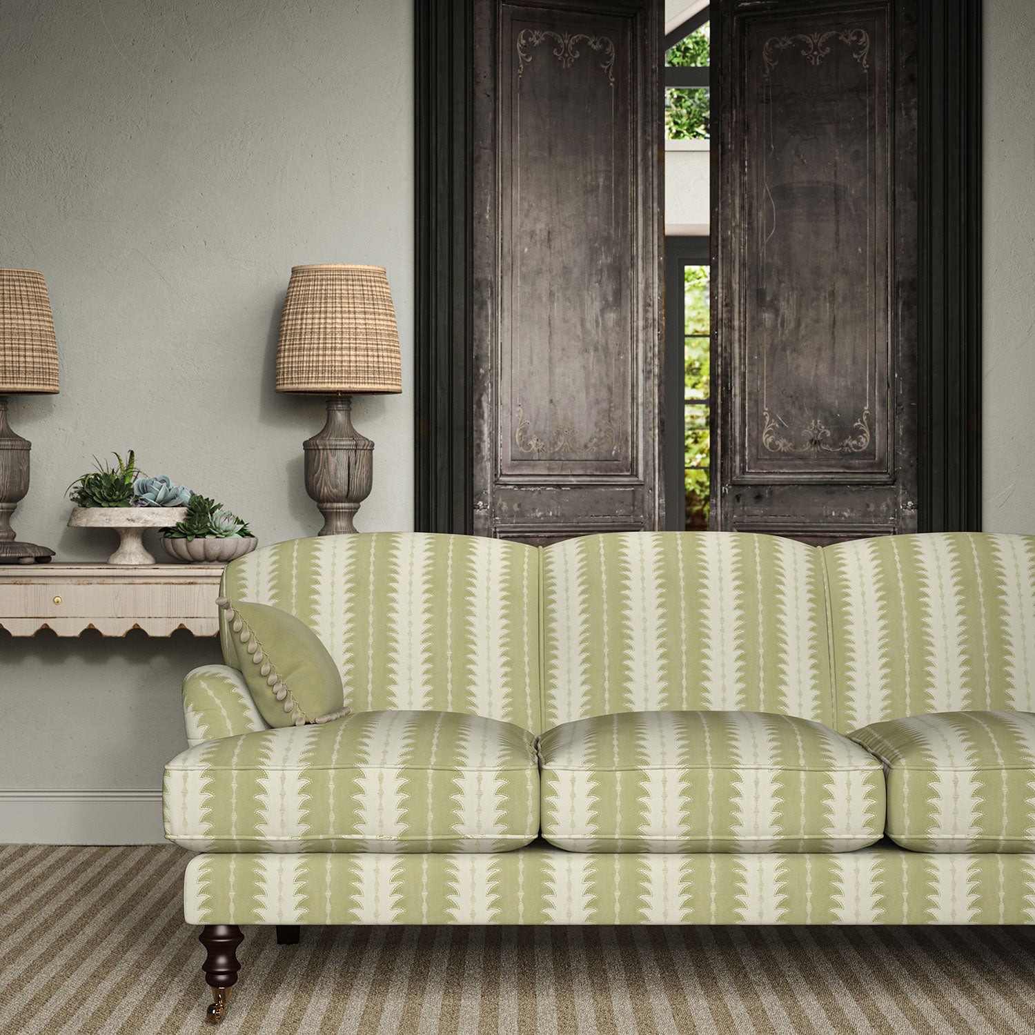 LF2431C Ruched 1 Matcha