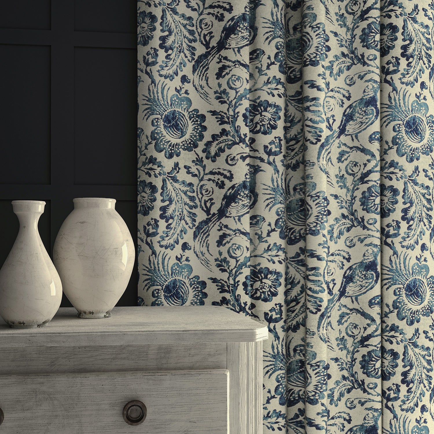 LF1693C Dutch Pheasant 5 Delft Blue
