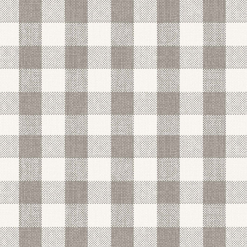 Gingham Pewter 2cm