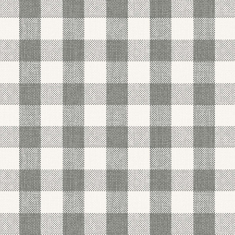 Gingham Silver 2cm