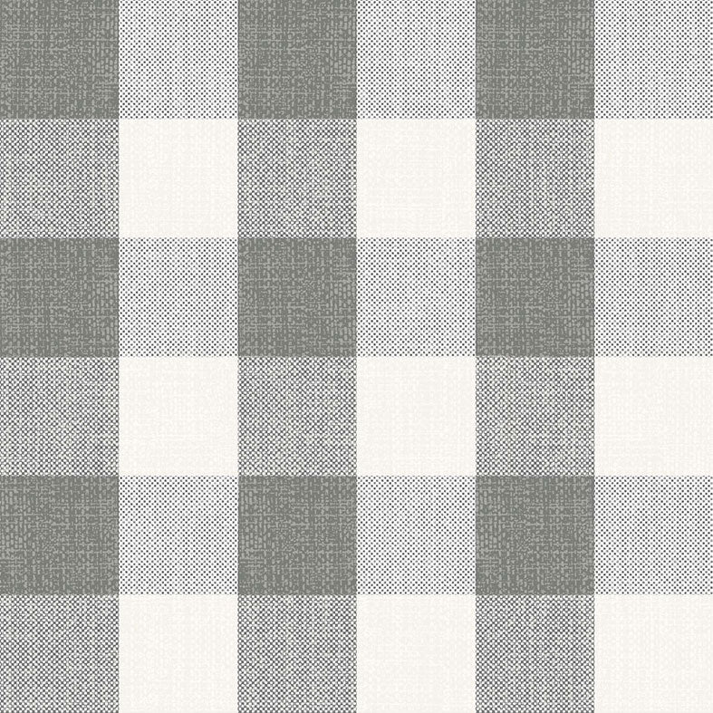 Gingham Silver 4.5cm