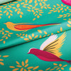 Green Birds Sateen