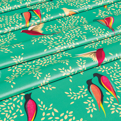 Green Birds Velvet
