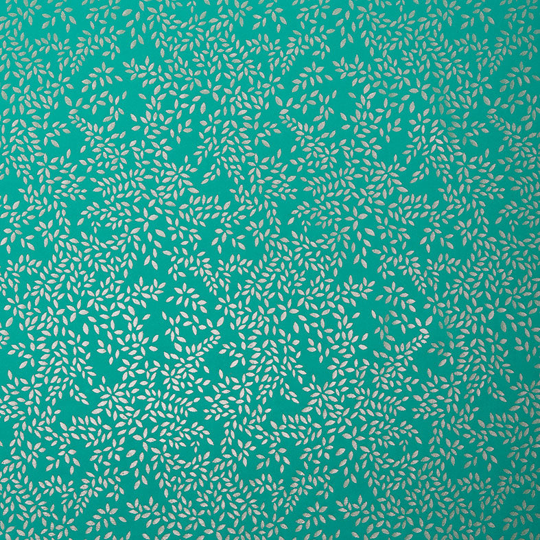 Metallic Leaves Green