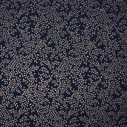 Metallic Leaves Smokey Blue