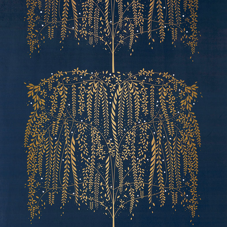 Willow Tree Velvet Navy