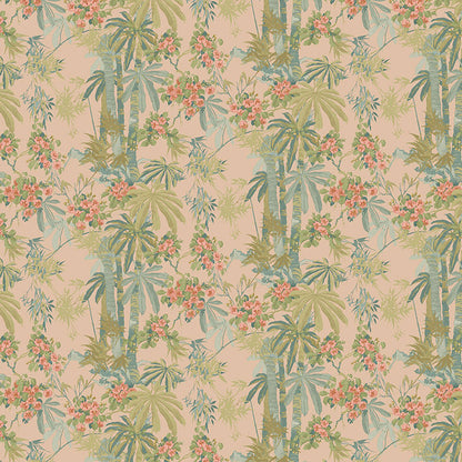 LW077 Bamboo Garden 1 Dusty Pink