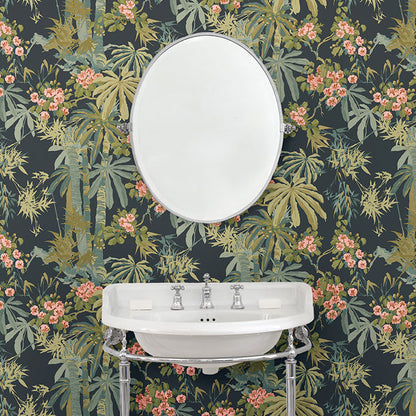 LW077 Bamboo Garden 3 Navy