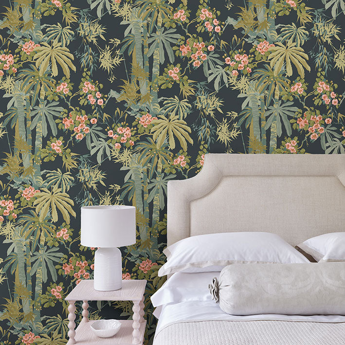LW077 Bamboo Garden 3 Navy