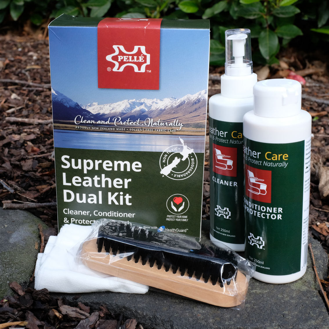 Pelle Dual Leather Care Kit - Semi Aniline/Finished
